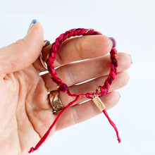 Load image into Gallery viewer, 143L - OOAK - Rag Braid Red/Gold