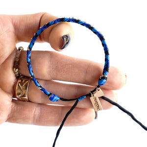 Sapphire 4 Strand Fishtail Adjustable Bracelet *Made to order - ships within 10 business days