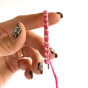 Pink Tourmaline Chevy Chunky Fishtail Adjustable Bracelet *Made to order - ships within 10 business days