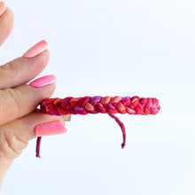 Load image into Gallery viewer, Ruby Rag Braid Adjustable Bracelet