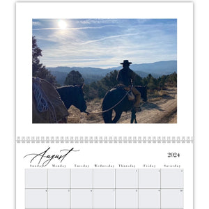 Preorder: Year of the Mustang 2024 Calendar - Ranchito Alegre, Chimney Rock, CO