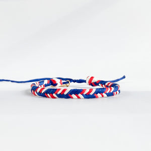 Our Flag Plump Fishtail Adjustable Bracelet - Navy