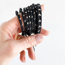Load image into Gallery viewer, Salt &amp; Pepper Plump Braided Adjustable Bracelet - One Size Fit w/new wax cord closure