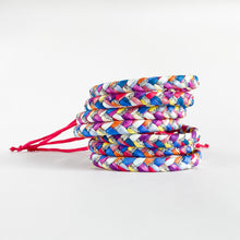 Load image into Gallery viewer, Sunset Super Chunky Braided Adjustable Bracelet