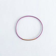 Load image into Gallery viewer, Wisteria + Rosegold Rooster Moon Co. Leather Bangle