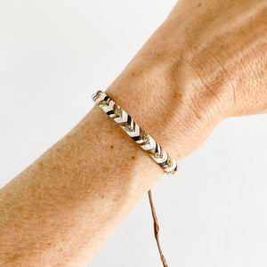 Roots Super Chunky Fishtail Adjustable Bracelet