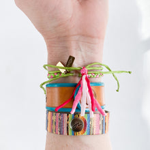 Load image into Gallery viewer, Jeslyn Pink Intention Tassel Adjustable Bracelet