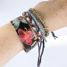 Load image into Gallery viewer, Night Garden Super Chunky Fishtail Adjustable Bracelet