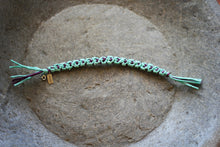 Load image into Gallery viewer, Pretty by JL Vault - Thin Heart Bracelet - Aqua &amp; Eggplant - Fits 6.25-6.75&quot; Wrists