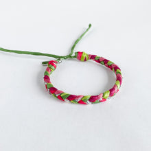 Load image into Gallery viewer, Wild Raspberry Super Chunky Braided Adjustable Bracelet