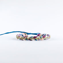 Load image into Gallery viewer, Garden Party Violet Triple Sparkle Super Chunky Adjustable Bracelet