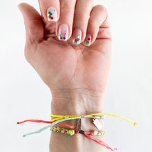 Load image into Gallery viewer, Neon Summer Chunky Adjustable Bracelet - One Size Fit w/new wax cord closure