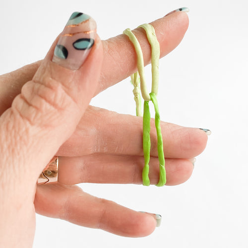 Infinity Adjustable Bracelet - Green Apple & Spring Green *Made to order - ships with 10 days