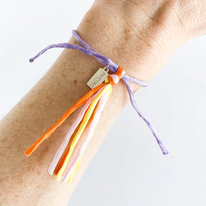 Sacred Sunrise Intention Tassel Adjustable Bracelet
