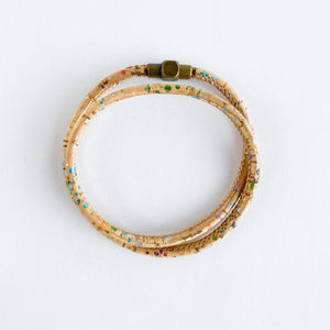 Rooster Moon Confetti Cork Magnetic Clasp Wrap