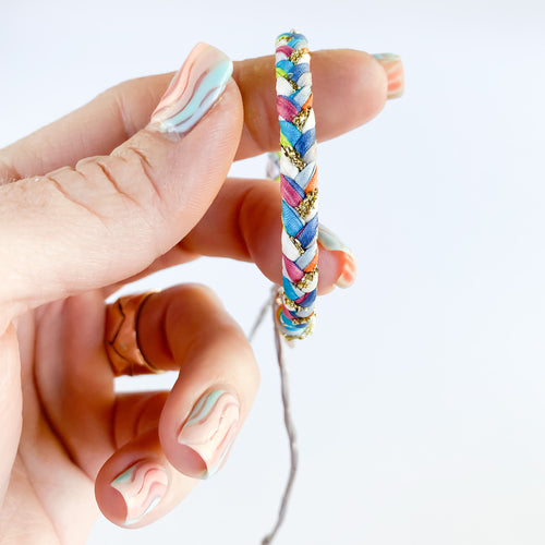 Another Garden Party Super - Super Chunky Braided Adjustable Bracelet