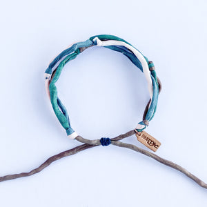 Misty Mountains Forget Me Knot - 4 Strand Adjustable Bracelet - One Size Fit w/wax cord closure