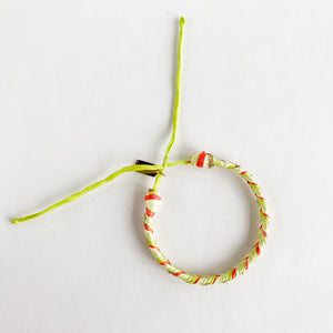 Watermelon Limeade Super Chunky Fishtail Adjustable Bracelet