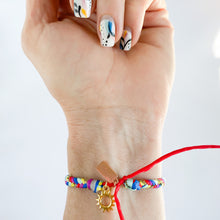 Load image into Gallery viewer, Prism Special Edition Chunky Fishtail Adjustable Bracelet with Sun Charm