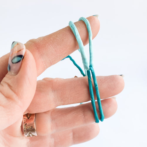 Infinity Adjustable Bracelet - Teal & Breeze