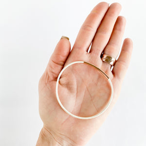 Pearl + Rosegold Rooster Moon Co. Leather Bangle