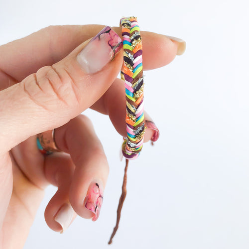 Serape Super Chunky Fishtail Adjustable Bracelet