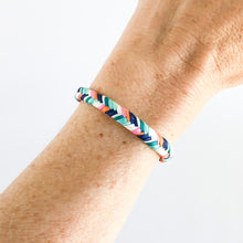 Load image into Gallery viewer, Summer Aztec Super Chunky Fishtail Adjustable Bracelet