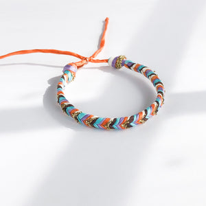 Foxy Rainbow Super Chunky Fishtail Adjustable Bracelet - *Ready to ship
