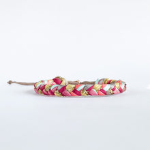 Load image into Gallery viewer, Autumn Blossom Super Chunky Braided Adjustable Bracelet