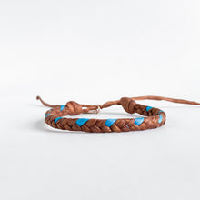 Load image into Gallery viewer, Chocolate River Super Chunky Braided Adjustable Bracelet - Silk closure size L