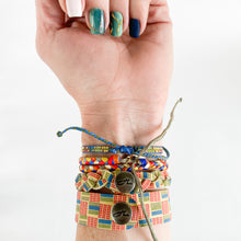 Load image into Gallery viewer, Muted Retro Chunky Wrap Adjustable Bracelet