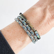 Load image into Gallery viewer, Abalone Stretch Beaded Bracelet by Crafty B. Cafe