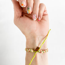 Load image into Gallery viewer, Watermelon Limeade Super Chunky Fishtail Adjustable Bracelet
