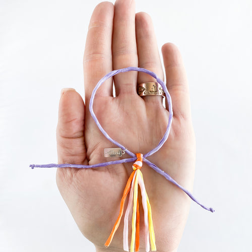 Sacred Sunrise Intention Tassel Adjustable Bracelet