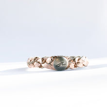 Load image into Gallery viewer, Flourish Leather Rosegold Crackle Braid