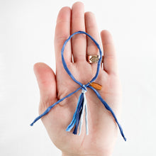 Load image into Gallery viewer, Be Brave Intention Tassel Adjustable Bracelet