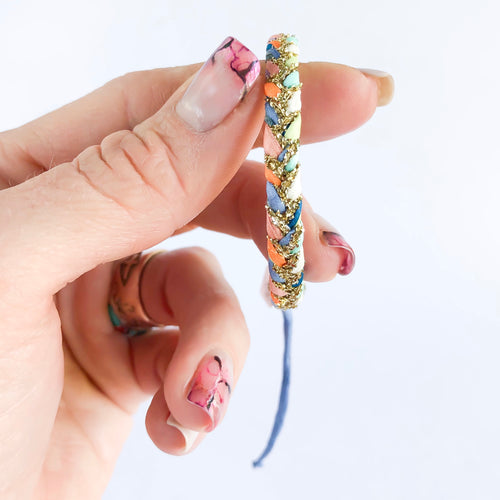 Garden Party Citrus Triple Sparkle Super Chunky Adjustable Bracelet