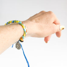Load image into Gallery viewer, Sunflower Super Chunky Adjustable Bracelet w/Sunflower Charm