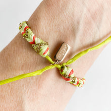 Load image into Gallery viewer, Watermelon Limeade Super Chunky Fishtail Adjustable Bracelet