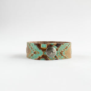 Flourish Leather Southwest Variant Slim Cuff *each are different