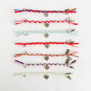 Pretty by JL Vault - Day of the Week Charm Bracelet Set - Multicolor - 7 pieces - Fits 4.25-75"