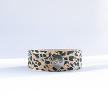Load image into Gallery viewer, Flourish Leather Cheetah Cork Slim Cuff