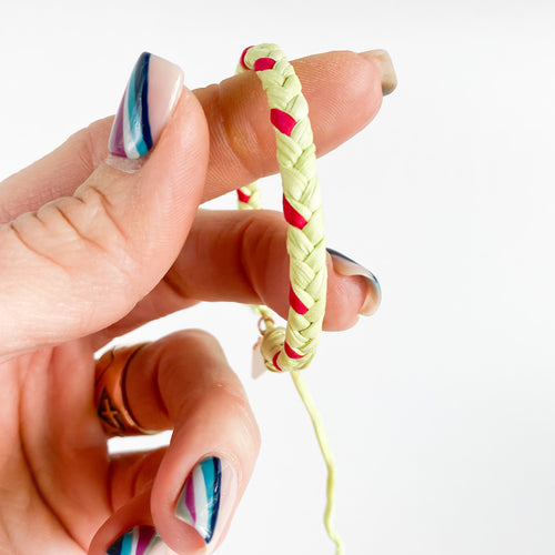 Prickly Pear Super Chunky Braided Adjustable Bracelet