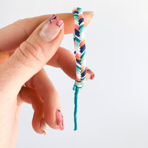 Summer Aztec Super Chunky Fishtail Adjustable Bracelet