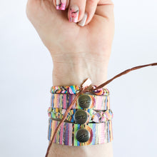 Load image into Gallery viewer, Serape w/o Sparkle Super Chunky Fishtail Adjustable Bracelet
