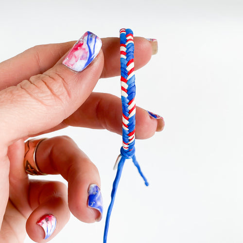 Our Flag Plump Fishtail Adjustable Bracelet - Royal