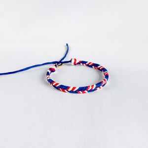 Our Flag Plump Fishtail Adjustable Bracelet - Navy