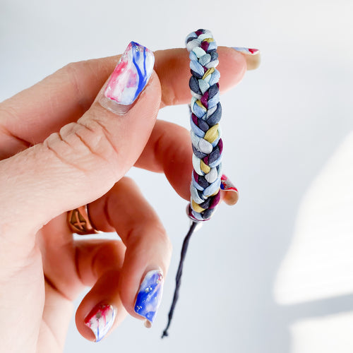 Driftwood Rag Braid Adjustable Bracelet