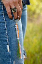 Load image into Gallery viewer, Pretty by JL Vault - Tangerine Hills Tassel Key Fob