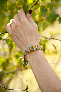 Pretty by JL Vault - Tangerine Hills Calico Bracelet - Fits 6.25-6.75"